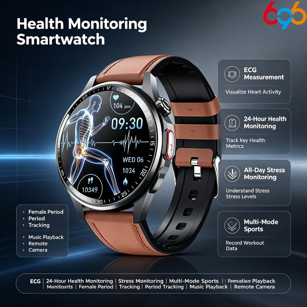 Fall Detection Watch - Smartwatch para homens e mulheres, com