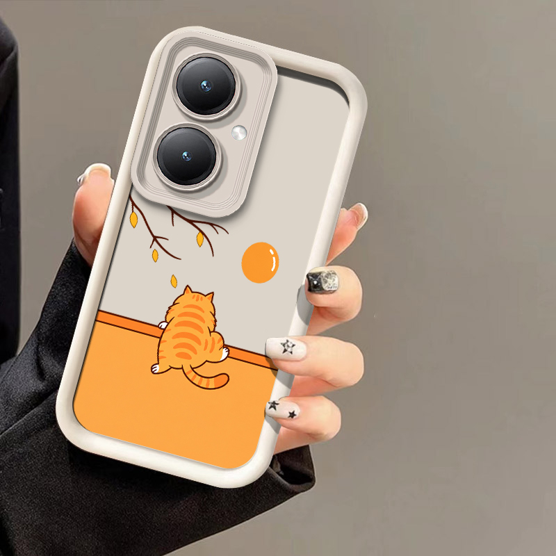 Vivo Y28 - Capa de Telefone com Gatos Coloridos