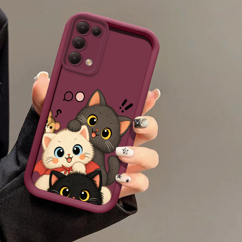 Realme Note 50 - Capa de Telefone Empilhável com Gato