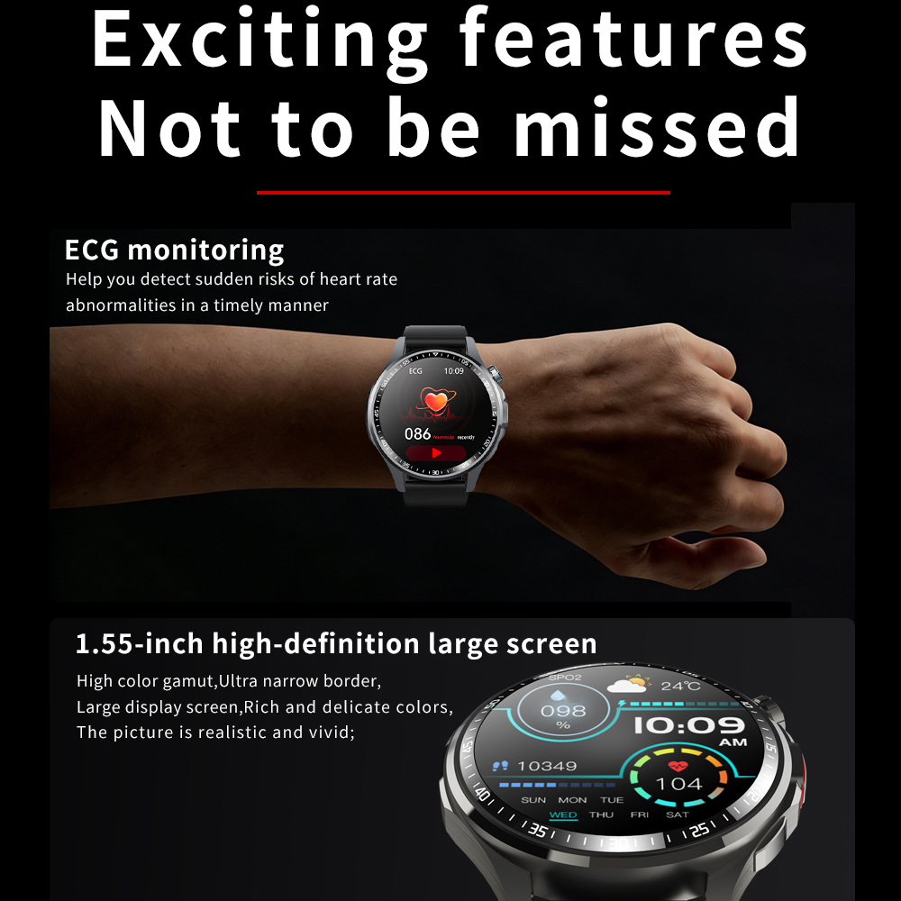 Smartwatch para homens e mulhe - Fall Detection Watch avaliação e preço